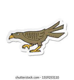 sticker of a cartoon bird