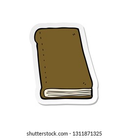 adesivo de um livro de desenho animado