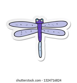 sticker of a cartoon bug