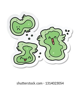 sticker of a cartoon cells
