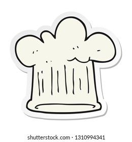 sticker of a cartoon chef hat