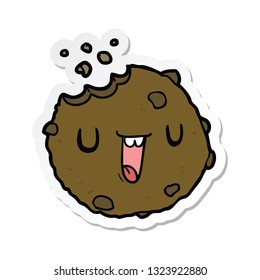 Aufkleber eines Cartoon-Cookie