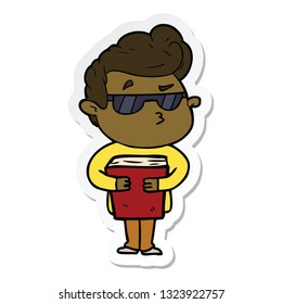 Aufkleber eines Coole-Cartoons
