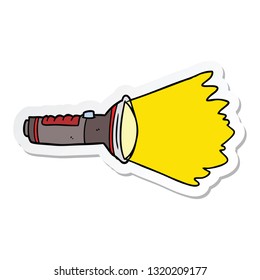 sticker of a cartoon electric torch
