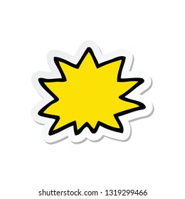 Aufkleber einer Cartoon-Explosion