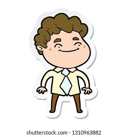 pegatina de un hombre amigo de las caricaturas