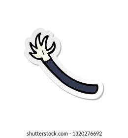 sticker of a cartoon halloween vampire arm