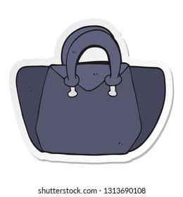 pegatina de un bolso de dibujos animados
