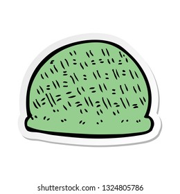 sticker of a cartoon hat