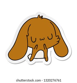 sticker cartoon illustration kawaii cute bunny
