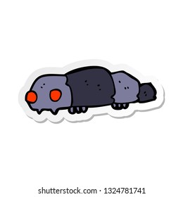 pegatina de un insecto de dibujos animados