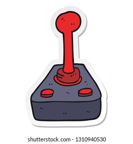 sticker of a cartoon joystick