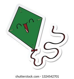 sticker of a cartoon kite