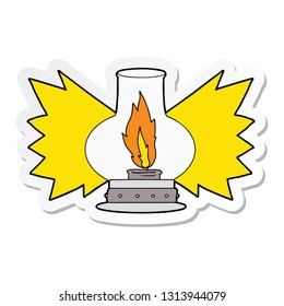 sticker of a cartoon lantern