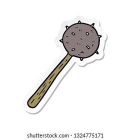 pegatina de un macizo de dibujos animados