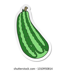 sticker of a cartoon marrow