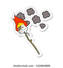 sticker of a cartoon marshmallow