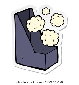 sticker of a cartoon office file