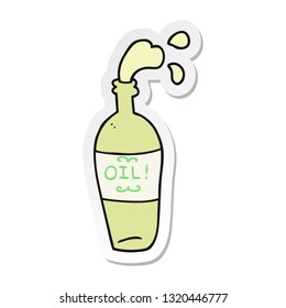 sticker of a cartoon oil
