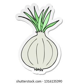 sticker of a cartoon onion