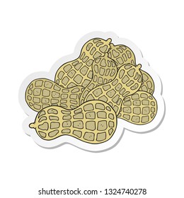 sticker of a cartoon peanuts