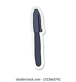 sticker of a cartoon pen