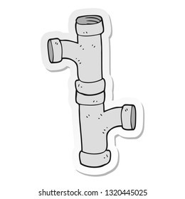 sticker of a cartoon pipe