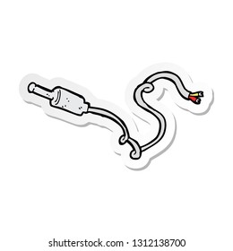 pegatina de un tapón de dibujos animados