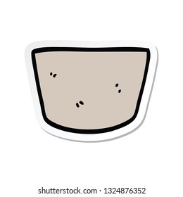 sticker of a cartoon pot
