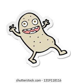 sticker of a cartoon potato