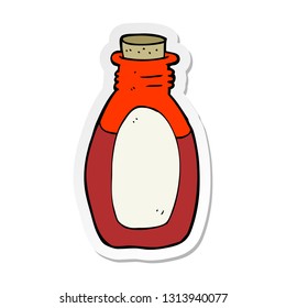 sticker of a cartoon potion