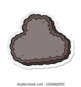 pegatina de una caricatura en la nube