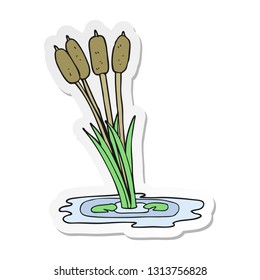 sticker of a cartoon reeds