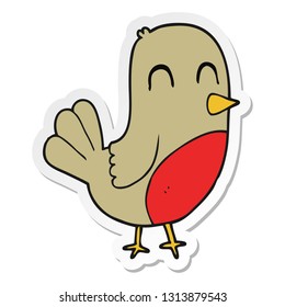 pegatina de un ladrón de dibujos animados