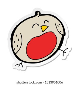 pegatina de un ladrón de dibujos animados