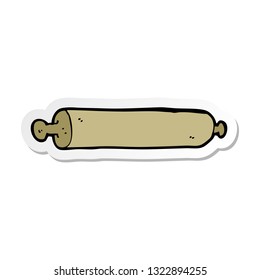 pegatina de un alfiler de dibujos animados