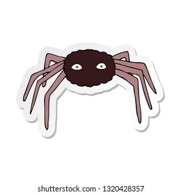 sticker of a cartoon spider