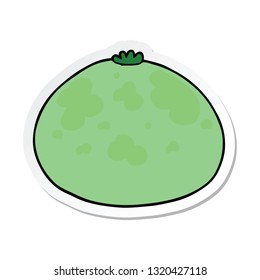 pegatina de un squash de caricatura