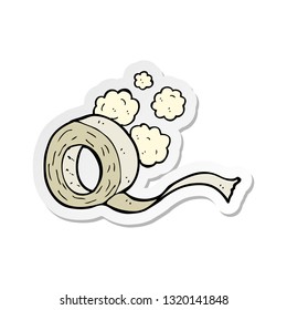 sticker of a cartoon tape