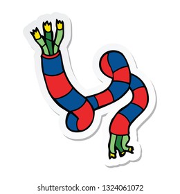 pegatina de un cable técnico de dibujos animados