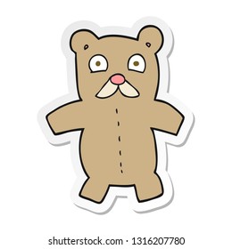 Aufkleber eines Teddybären