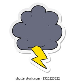 pegatina de una nube de dibujos animados