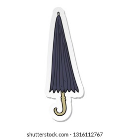 sticker of a cartoon umbrella