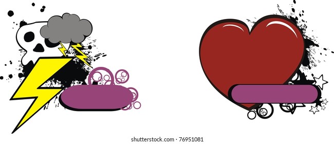 sticker cartoon in vector format