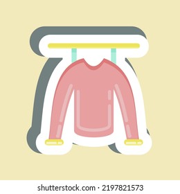 Sticker Clothes. suitable for Kids symbol. simple design editable. design template vector. simple illustration