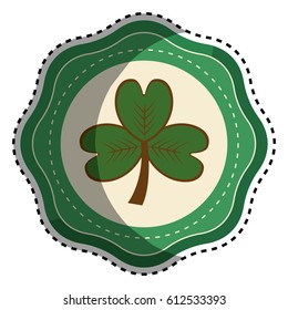 sticker clover plant decoration design