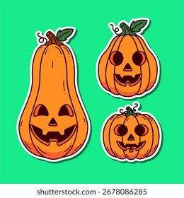 Conjunto de Colección de calabaza Jack Lantern