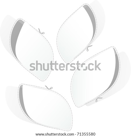 Sticker collection. Vector template for design.