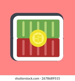 Costos del contenedor de pegatinas. Exportar Elementos de importación.