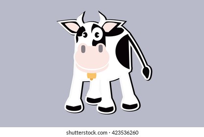 sticker cow cartoon 